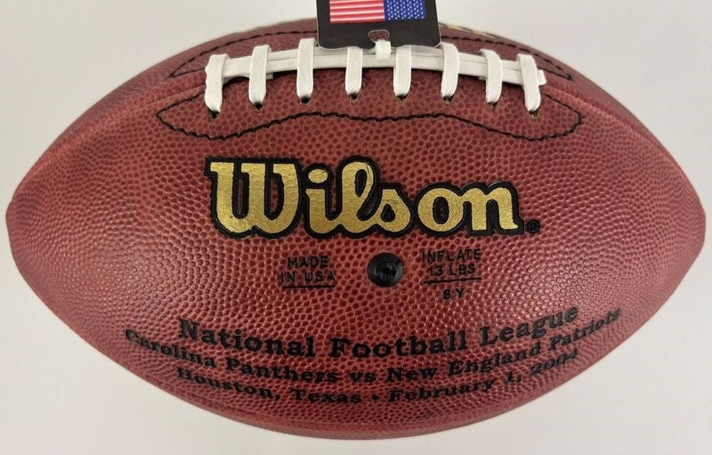 Tom Brady Patriots Signed & Inscribed Super Bowl XXXVIII Game Ball Tri Star w/Case