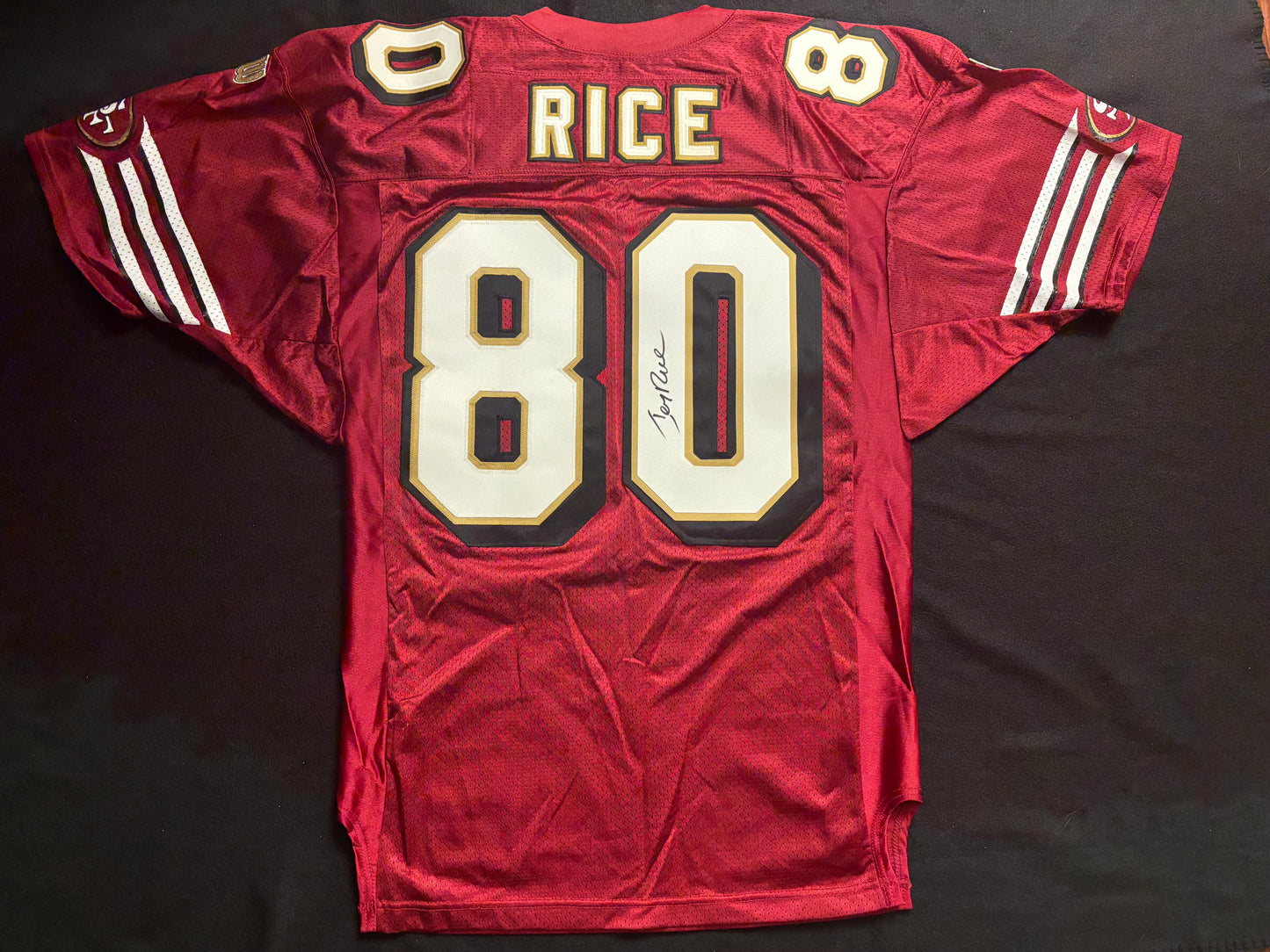 Jerry Rice Signed 1990’s Wilson Authentic 49ers Jersey