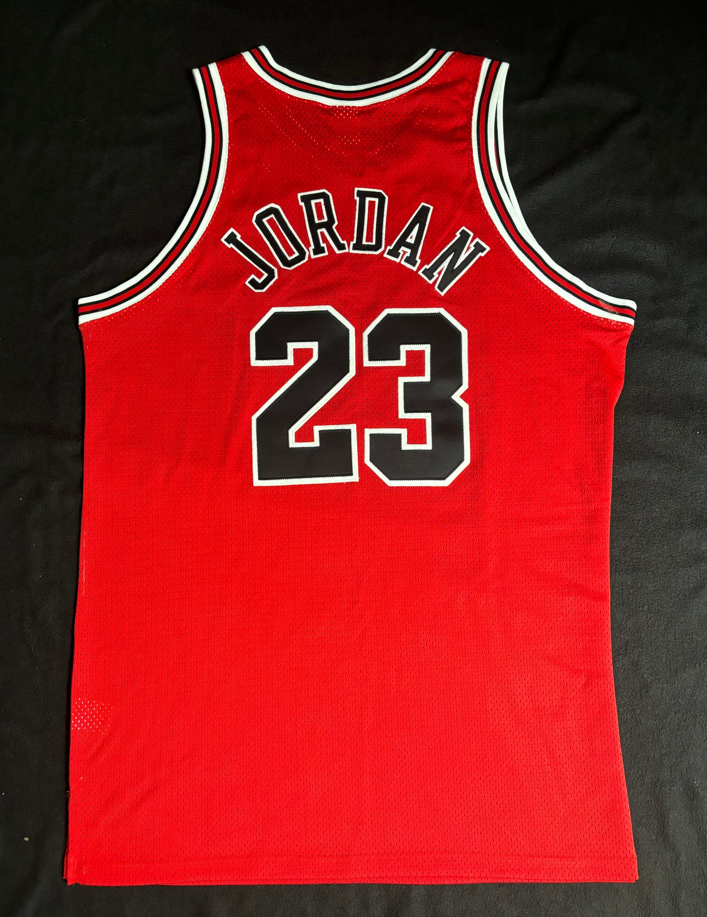 Michael Jordan Signed Chicago Bulls Retirement Nike Pro Cut Game Model Jersey Upper Deck COA Box
