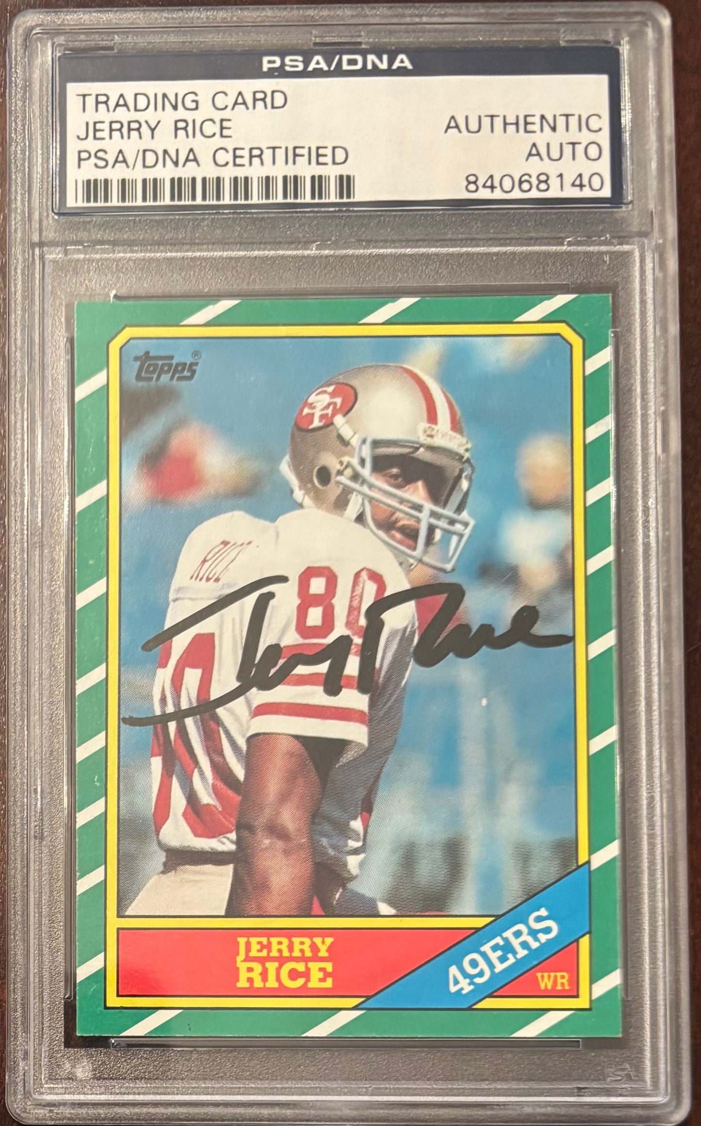 1986 Topps & McDonalds Jerry Rice Signed Rookie Cards