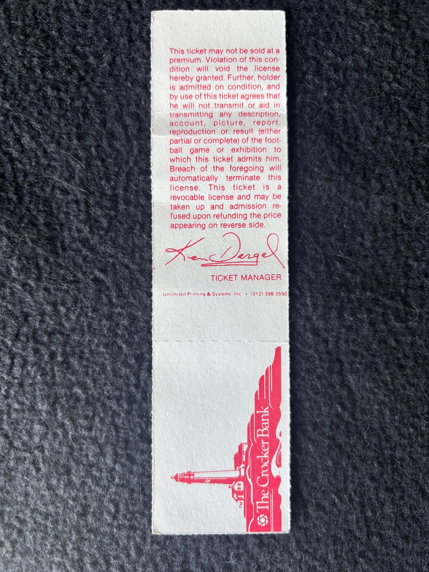 1985 San Francisco 49ers vs Los Angeles Rams Full Ticket Jerry Rice 241 Yards TD