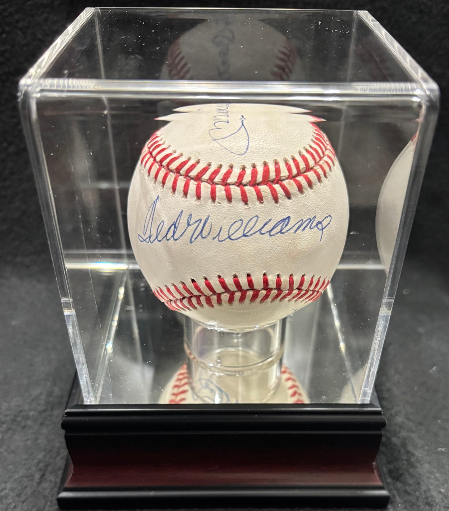 Mickey Mantle Ted Williams Joe Dimaggio Signed OAL Baseball PSA 8.5 CLEAN BALL