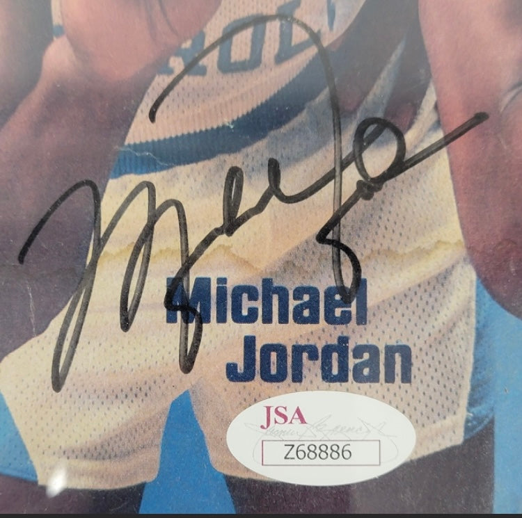 Michael Jordan Signed Debut 1983 Sports Illustrated Magazine Early Signature JSA