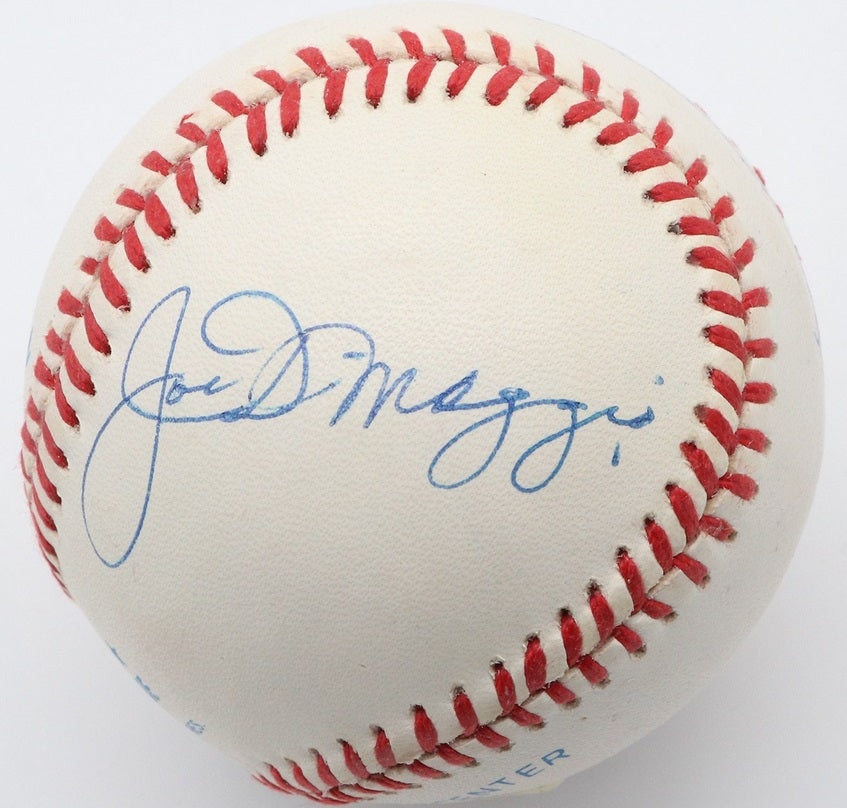 Mickey Mantle Ted Williams Joe Dimaggio Signed OAL Baseball PSA 8.5 CLEAN BALL