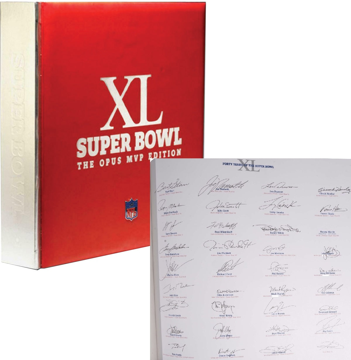 Super Bowl MVP Signed The Opus Book 35 Autographs w/ Tom Brady Beckett LOA 117/400