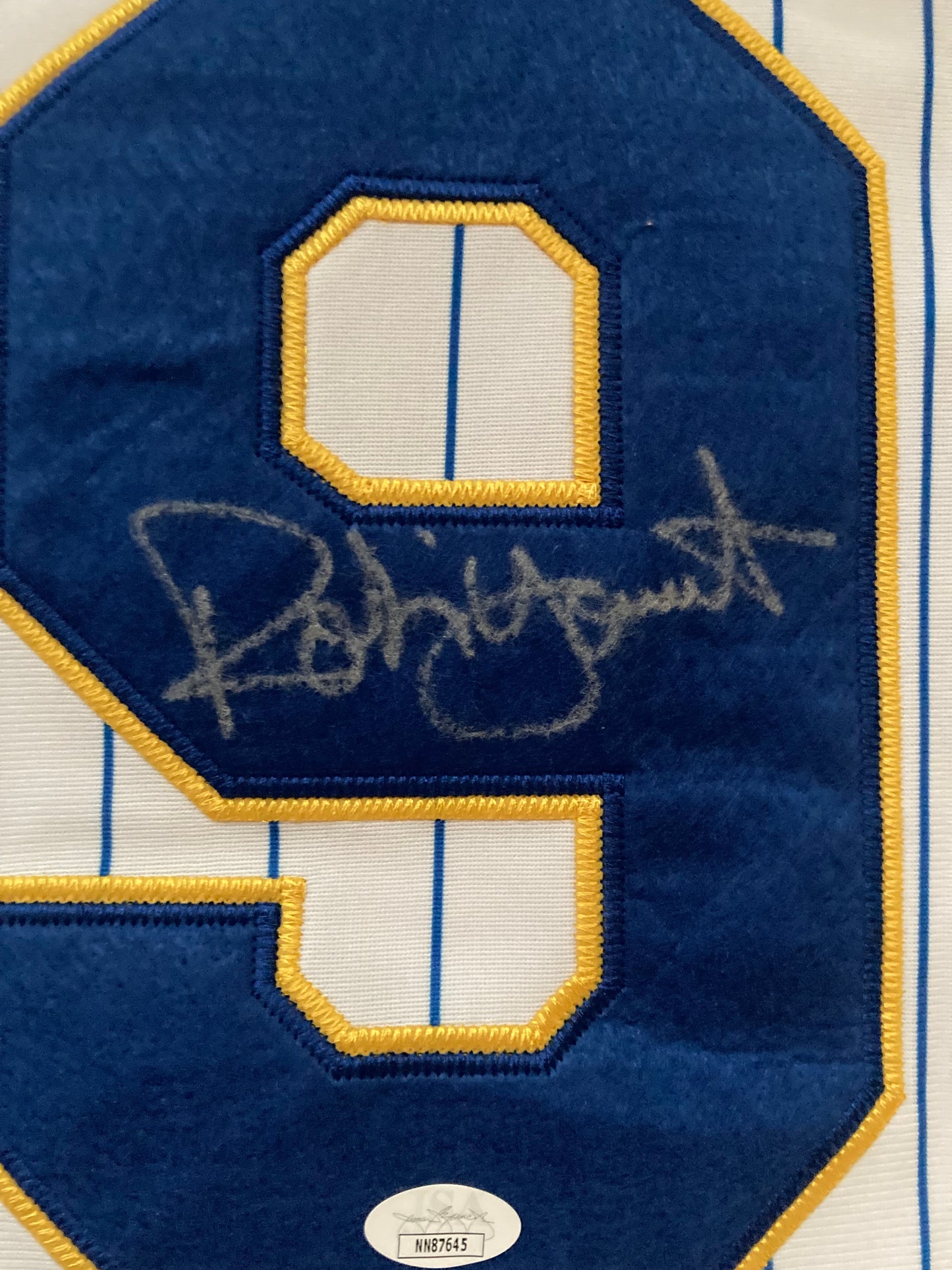 Robin Yount Signed Mitchell & Ness 1982 Milwaukee Brewers Throwback Jersey JSA