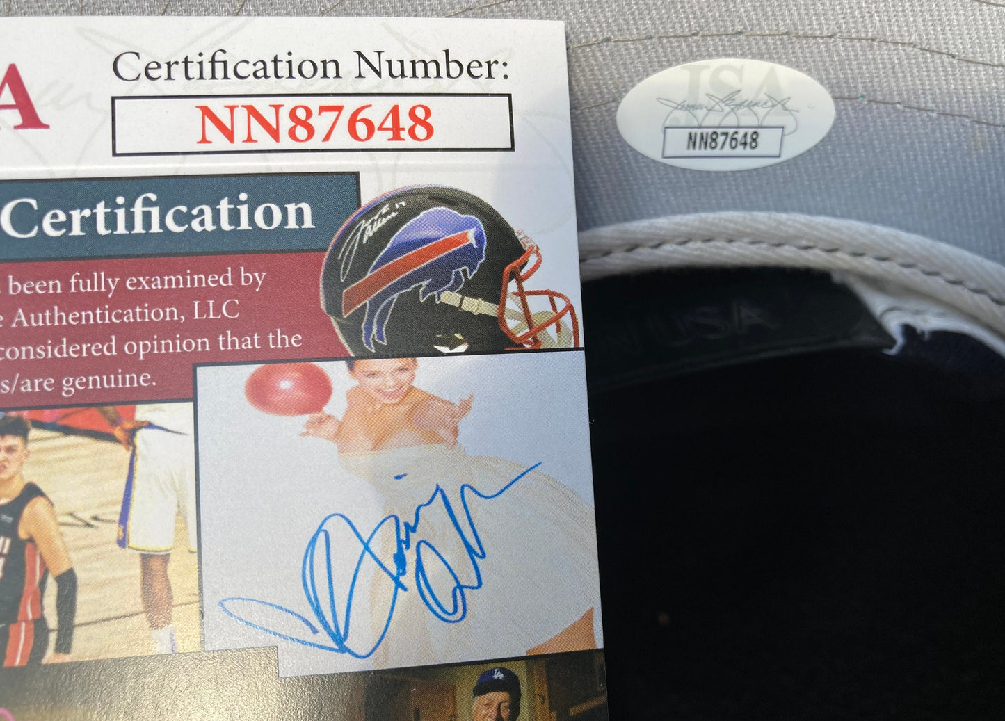Otto Graham Signed & Inscribed NFL 75th Anniversary Football Hat Cleveland Browns JSA