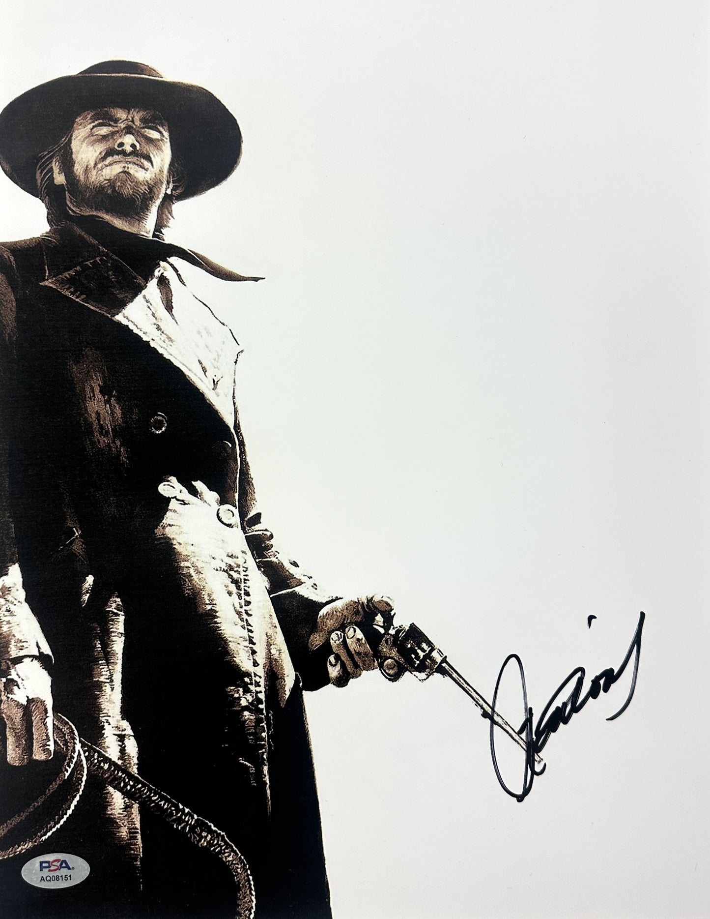 Clint Eastwood Signed 11x14 Photo A Fistful of Dollars PSA/DNA LOA