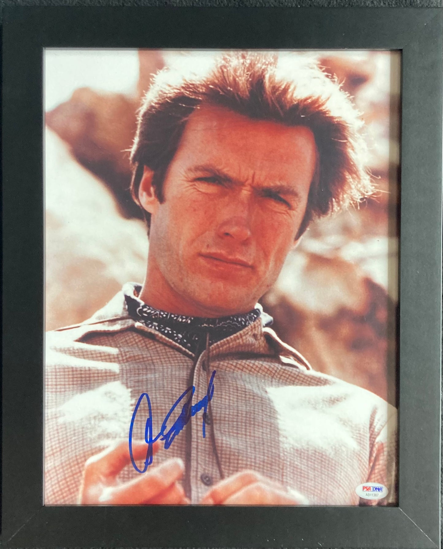 Clint Eastwood Signed 11x14 Custom Framed Photo Display PSA/DNA LOA