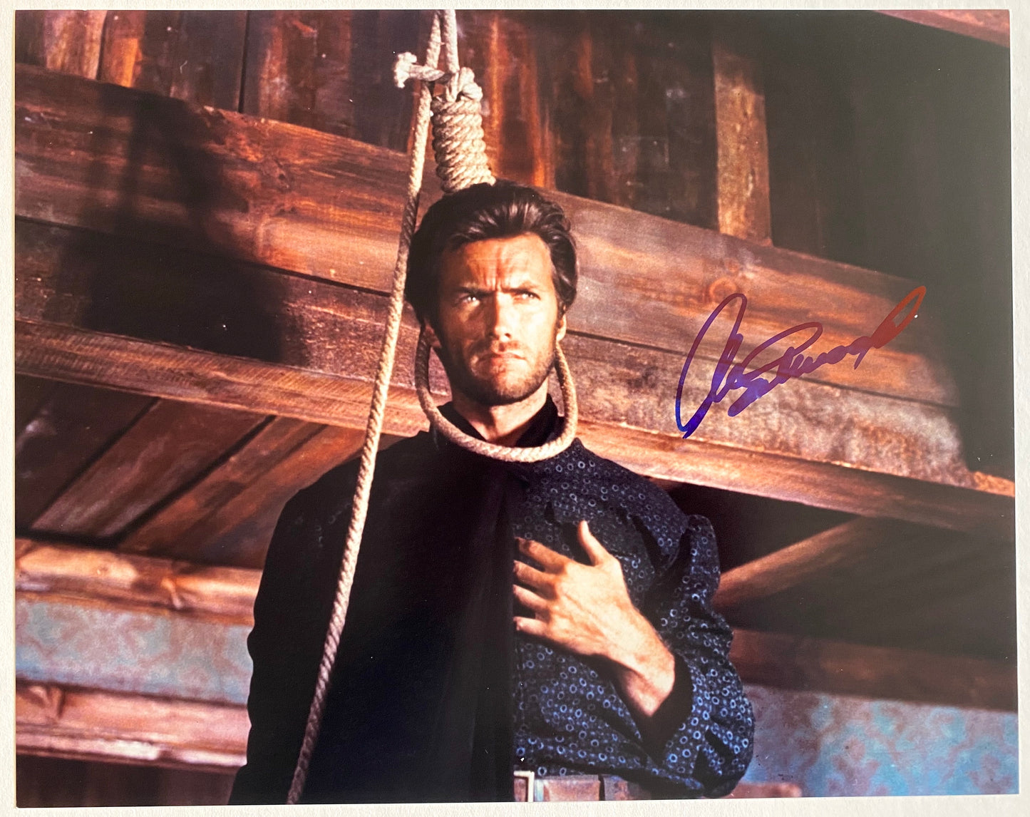 Clint Eastwood Signed "Hang Em High" 11x14 Photo JSA LOA