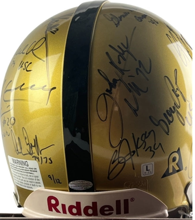 Heisman Trophy Winners Signed Helmet 28 w/ Barry Sanders Bo Jackson OJ Steiner