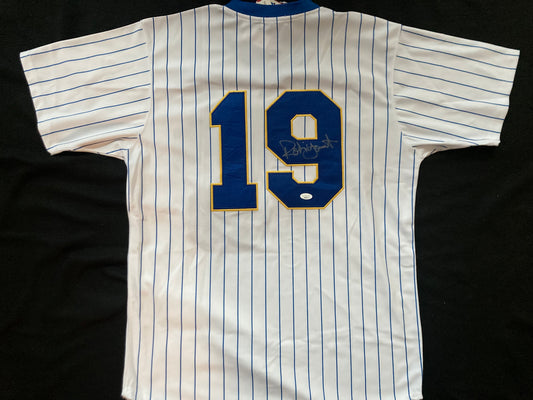 Robin Yount Signed Mitchell & Ness 1982 Milwaukee Brewers Throwback Jersey JSA