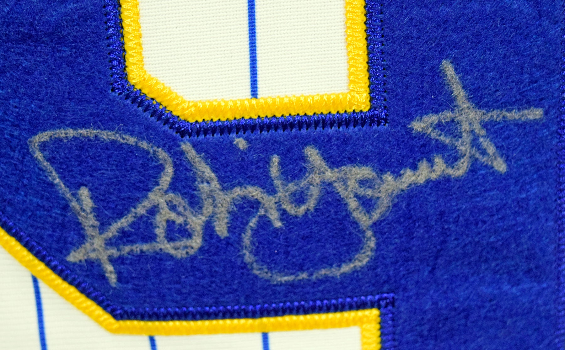 Robin Yount Signed Authentic Mitchell Ness Brewers Stat Jersey JSA