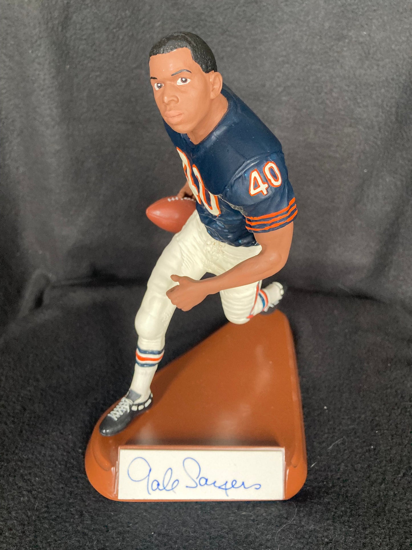 Gale Sayers Signed Chicago Bears Salvino Autographed Figurine Statue #/1000